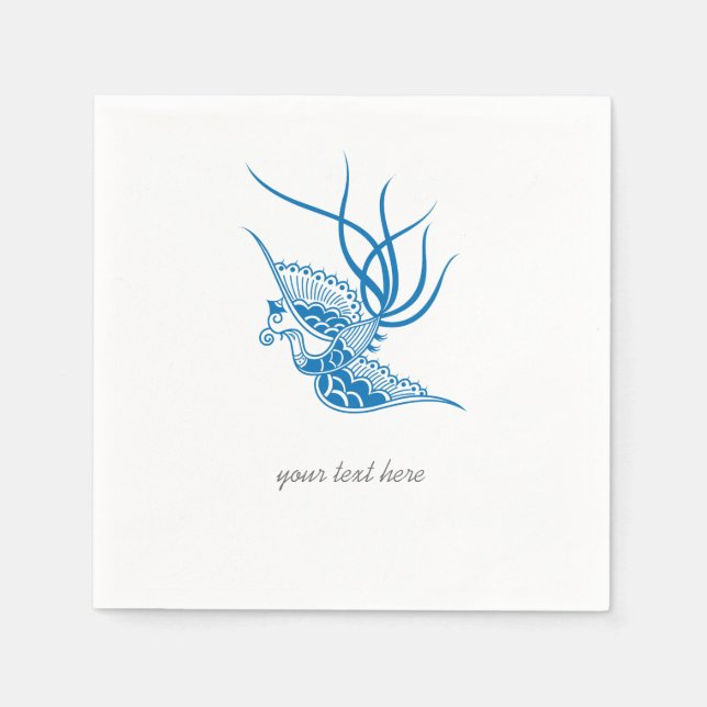 Servilleta De Papel Juego de servilletas de papel de Fiesta de pájaro  (Anverso)