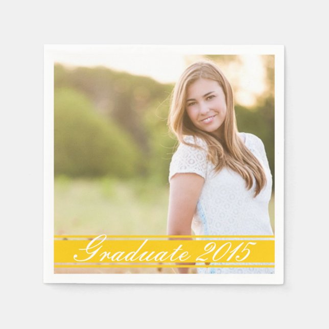 Servilleta De Papel Juego de servilletas de papel del partido de gradu (Anverso)