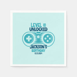 Servilleta De Papel Juego de videojuegos Tema Gamer Boy Fiesta de cump