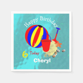 Servilleta De Papel Juegos de playa para niños divertidos personalizad