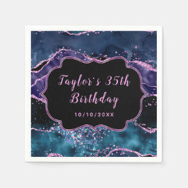 Servilleta De Papel Jueves a la fecha de nacimiento del océano azul y 