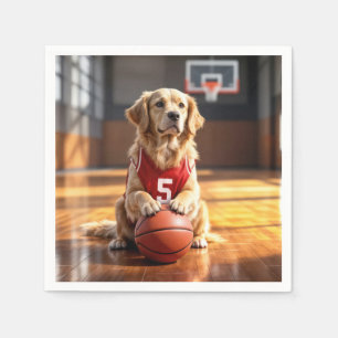 Servilleta De Papel Jugador de baloncesto Golden Retriever
