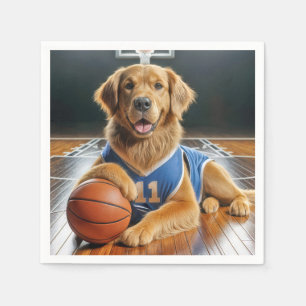 Servilleta De Papel Jugador de baloncesto Golden Retriever