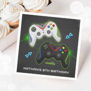 Servilleta De Papel Jugador de fiesta de cumpleaños del controlador de