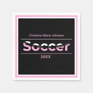 Servilleta De Papel Jugador de fútbol arte Minimalista de palabras - A