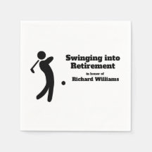 Jugador de golf retirado se balancea en el modo de