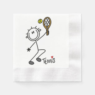 Servilleta De Papel Jugador de tenis básico masculino de palitos