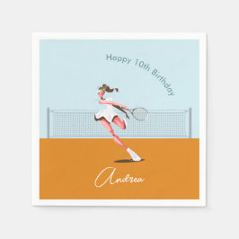 Servilleta De Papel Jugador de tenis chica Ilustracion Personalizado d