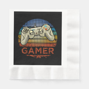 Servilleta De Papel Jugador de videojuegos retro para niños y niñas ad