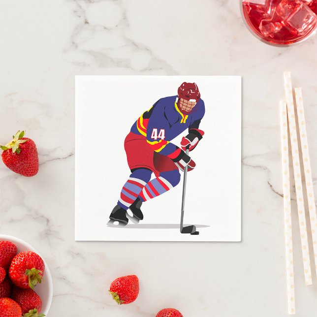 Servilleta De Papel Jugando toallas de papel de hockey sobre hielo (Subido por el creador)
