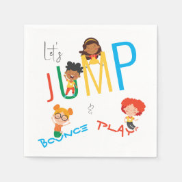 Servilleta De Papel Jugar al Fiesta del Parque Trampoline
