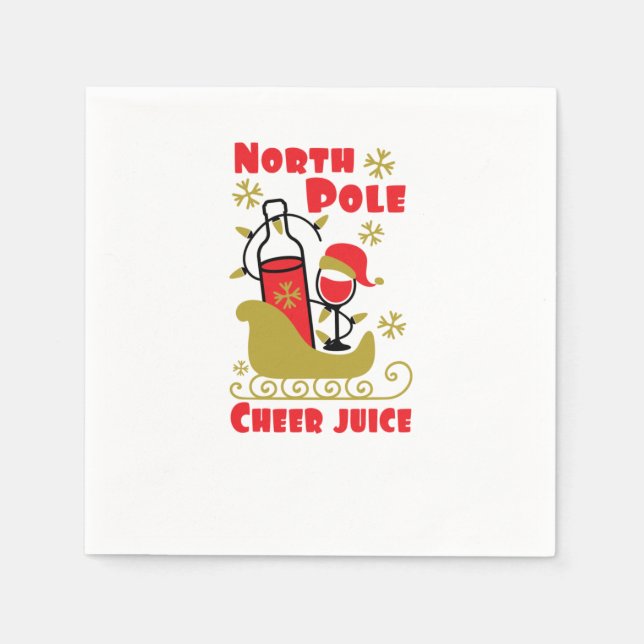 Servilleta De Papel Jugo de Cheer del Polo Norte (Anverso)