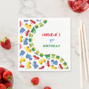 Servilleta De Papel Juguetes de Niños Diversión Colorido Transporte Fi