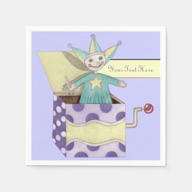 Servilleta De Papel Juguetes tradicionales (pastel) (Anverso)