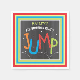 Servilleta De Papel Jump Birday Party Trampoline Bonza House