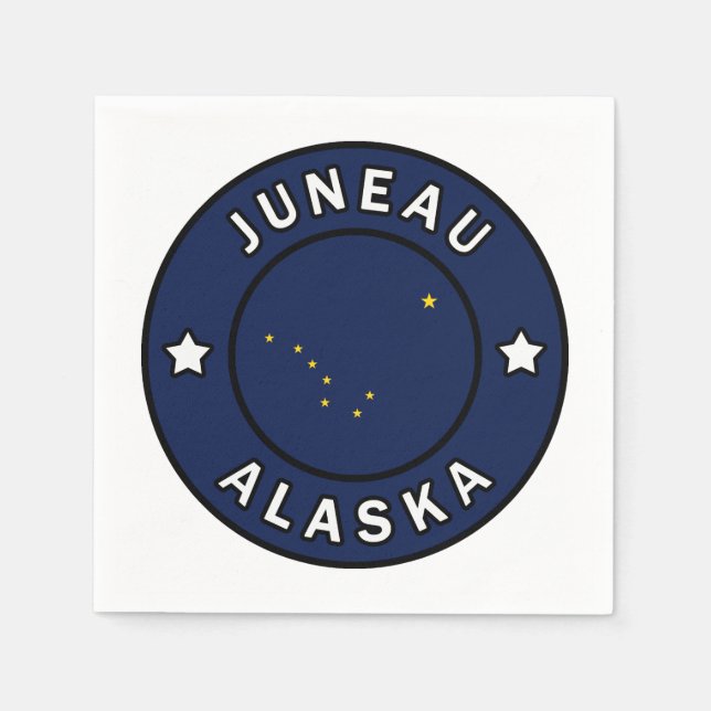 Servilleta De Papel Juneau Alaska (Anverso)