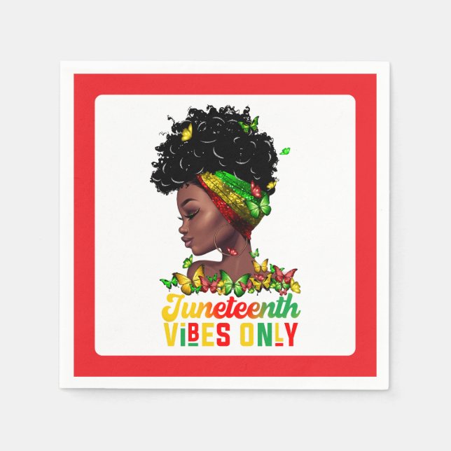 Servilleta de papel Juneteenth (Anverso)