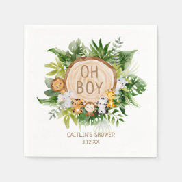 Servilleta De Papel Jungla Safari Baby Shower