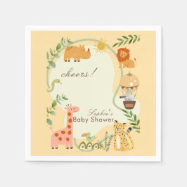 Servilleta De Papel Jungle Animal Safari Adventure Awaits