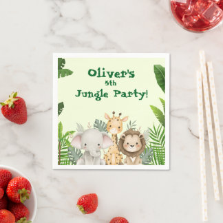 Servilleta De Papel Jungle Party Custom Paper Napkins