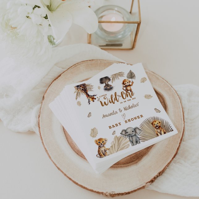 Servilleta De Papel Jungle Safari Baby Shower Neutral (Subido por el creador)