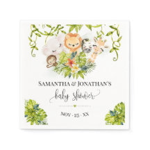 Jungle Wild Baby Animals Tropical Baby Shower