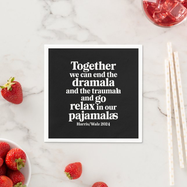 Servilleta De Papel Juntos podemos terminar con el Dramala y el Trauma (In situ)
