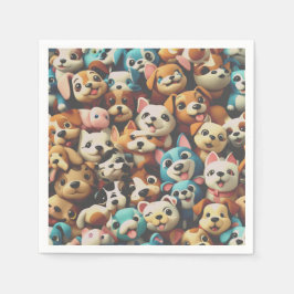 Servilleta De Papel Just a bunch of happy puppies