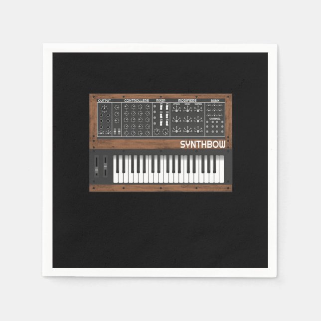 Servilleta De Papel Just One More Funny Synthesizer Gift Synths Lover (Anverso)