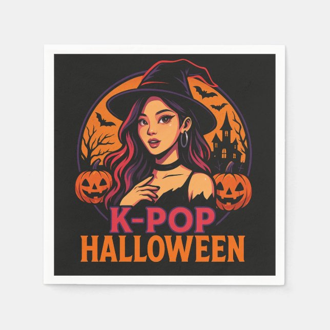 Servilleta De Papel k-pop halloween napkins (Anverso)