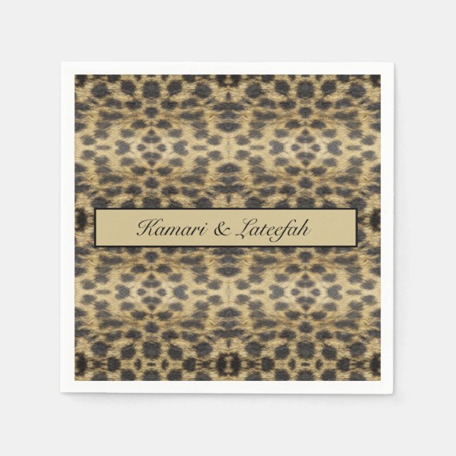 Servilleta De Papel KaleidoCheetah, personalizado (Anverso)