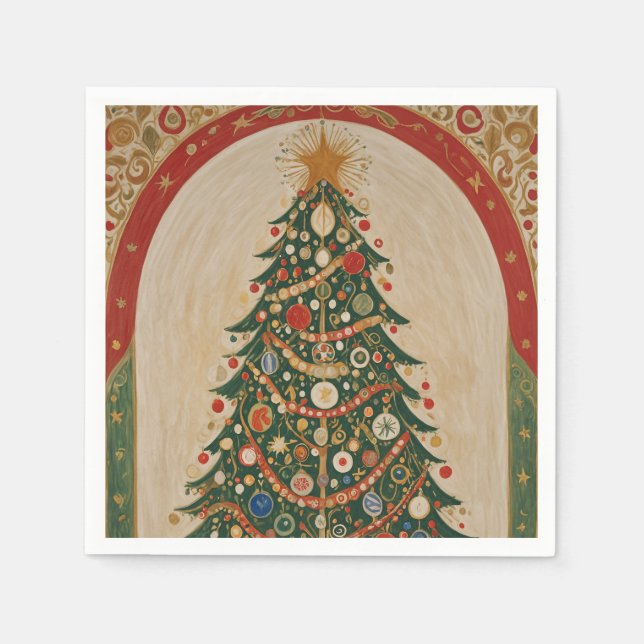 Servilleta De Papel Kaleidoscopio festivo (Anverso)