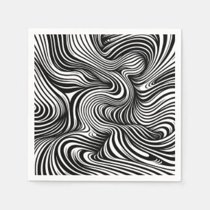 Servilleta De Papel Kaleidoscopio monocromo