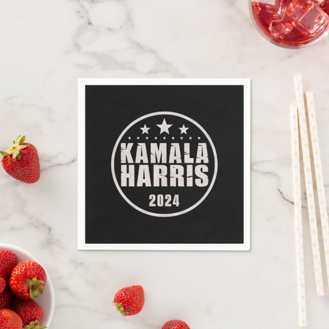 Servilleta De Papel Kamala Harris 2024 Para Presidente Retro Elección (In situ)