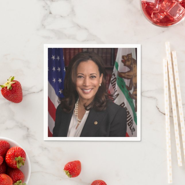 Servilleta De Papel Kamala Harris Candidato a presidente US 2024 (In situ)