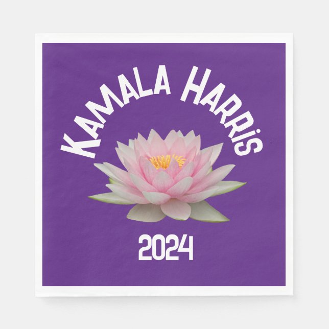 Servilleta De Papel Kamala Harris Lotus 2024 (Anverso)