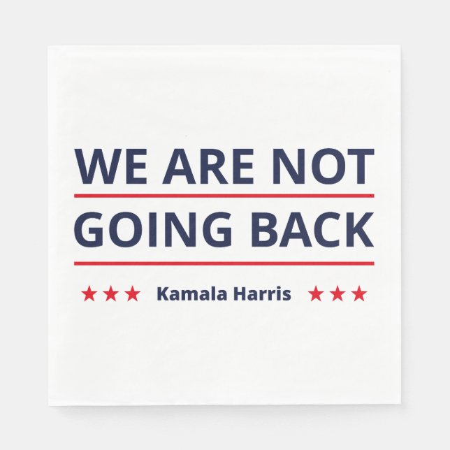 Servilleta De Papel Kamala Harris - No volveremos II (Anverso)
