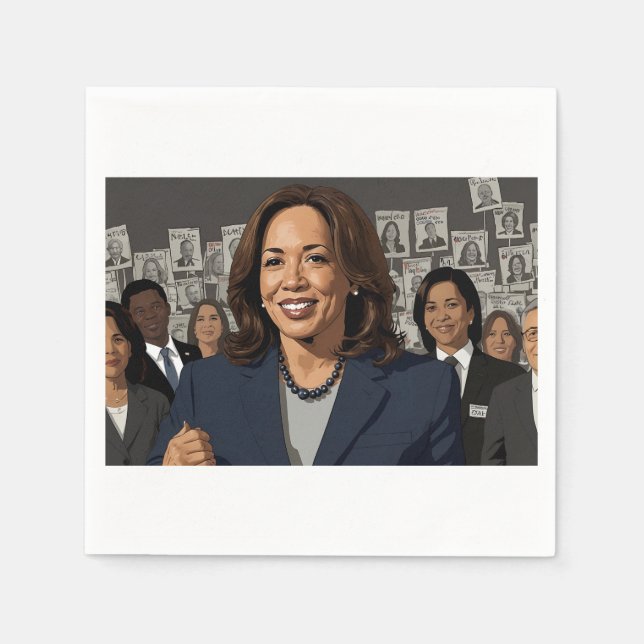 Servilleta De Papel Kamala Harris Personalizado (Anverso)