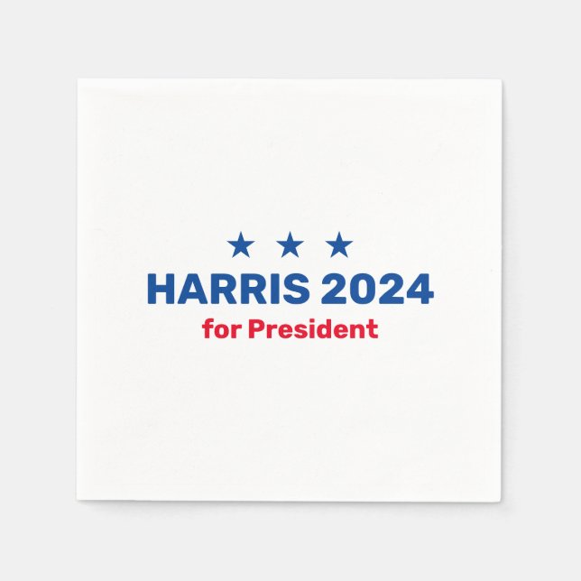 Servilleta De Papel Kamala Harris Presidente 2024 (Anverso)
