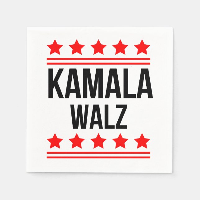 Servilleta De Papel Kamala Harris Y Tim Walz 2024 (Anverso)