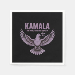 Servilleta De Papel Kamala por la Paz, la Esperanza y la Igualdad apoy