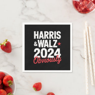 Servilleta De Papel Kamala Walz Obviamente 2024 Harris Waltz 2024