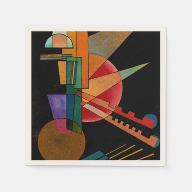 Servilleta De Papel Kandinsky - Interpretación Abstracta (Anverso)