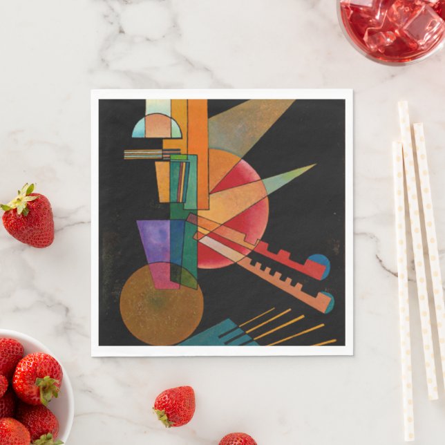 Servilleta De Papel Kandinsky - Interpretación Abstracta (In situ)