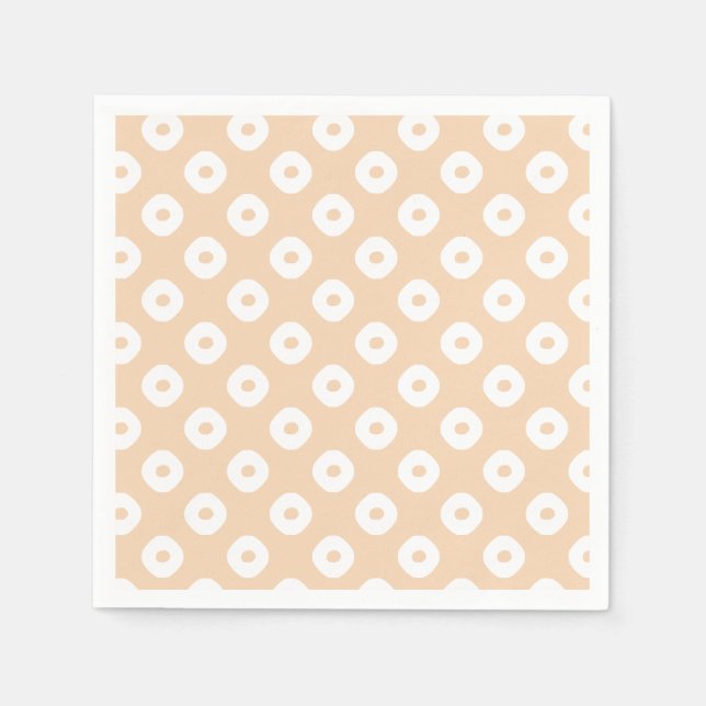 Servilleta De Papel "Kanoko" Fawn Spot Pattern White (Anverso)