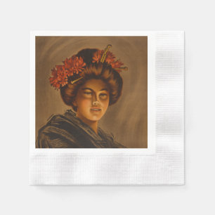 Servilleta De Papel Karama: Actriz japonesa Romance Geisha