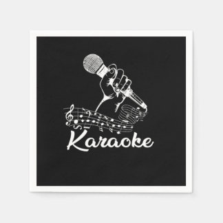 Servilleta De Papel Karaoke Mic Music Notes Microphone Singing Gift