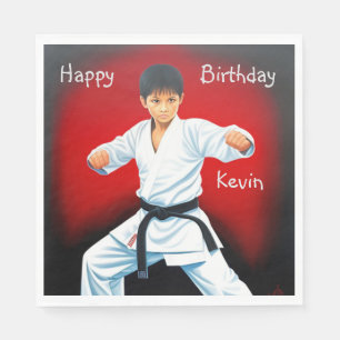 Servilleta De Papel Karate Boy