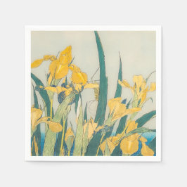 Servilleta De Papel Katsushika Hokusai - Grasshopper e Iris