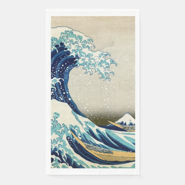 Servilleta De Papel Katsushika Hokusai - La gran ola de Kanagawa (Anverso)
